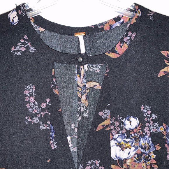 Free People Black Tree Swing Tunic Dress - Picture 7 of 16